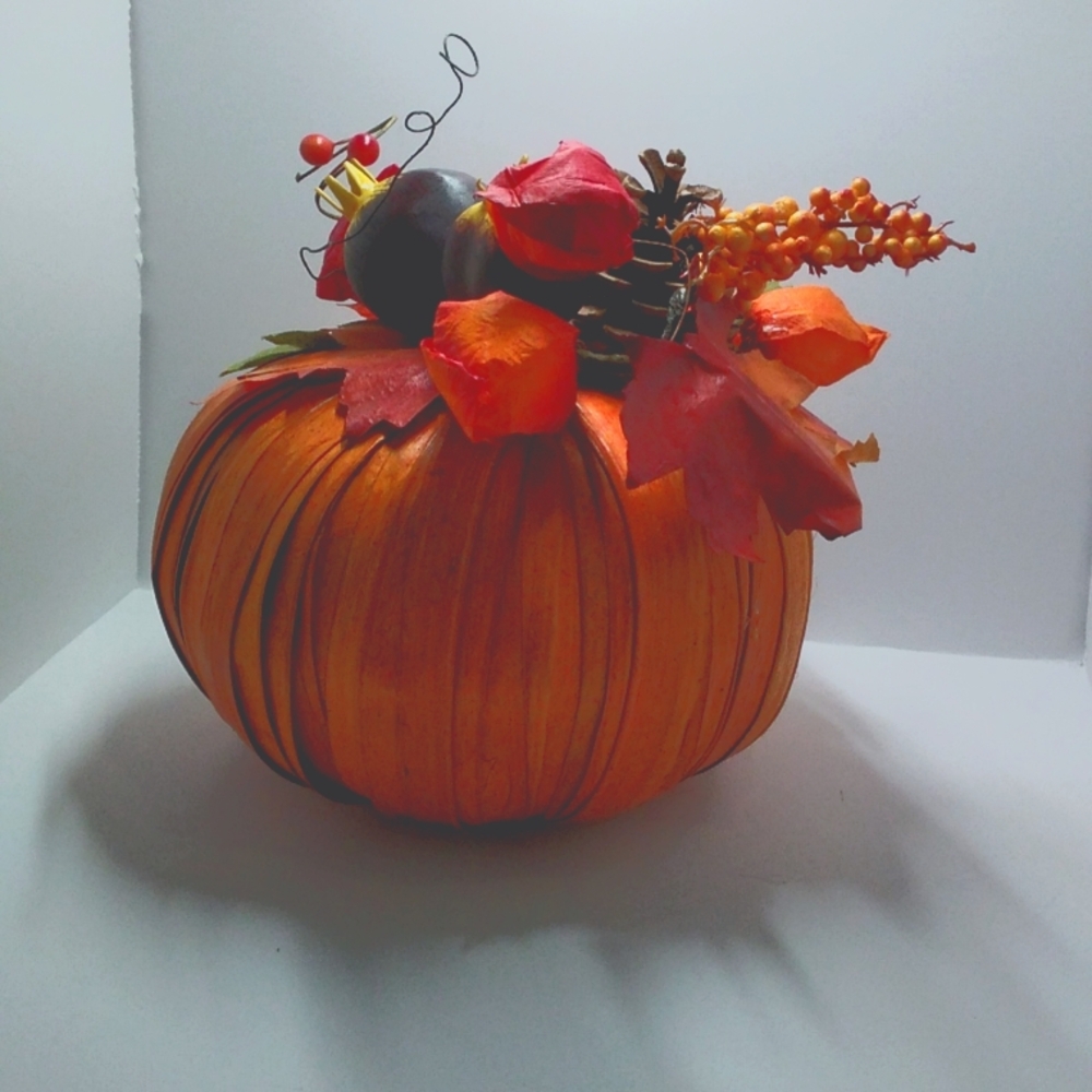 Halloween or Raffia autumn pumpkin decor